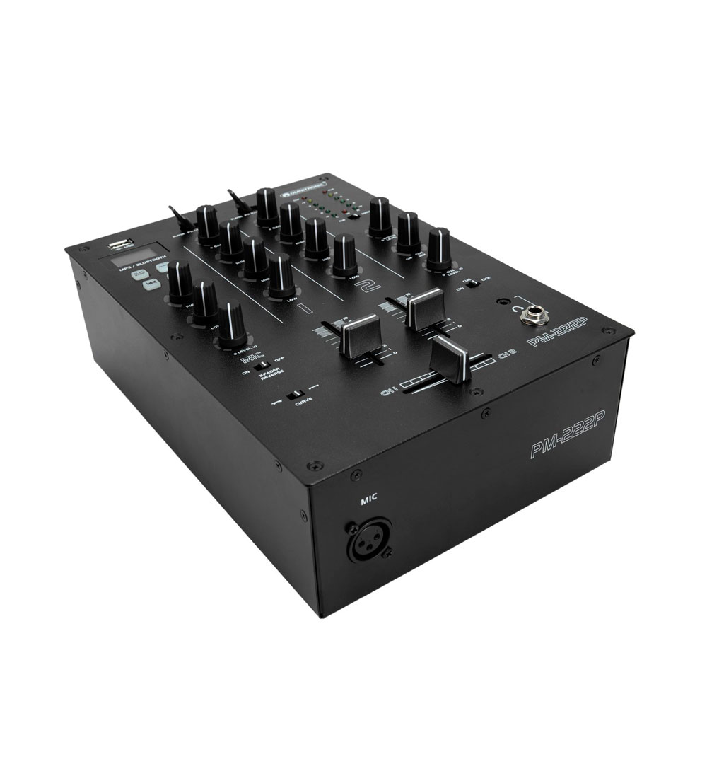 OMNITRONIC PM-222P 2-Kanal-DJ-Mixer mit Player