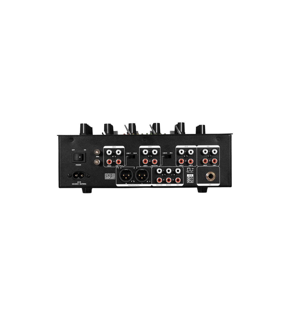 OMNITRONIC PM-422P 4-Kanal-DJ-Mixer mit Bluetooth und USB-Player