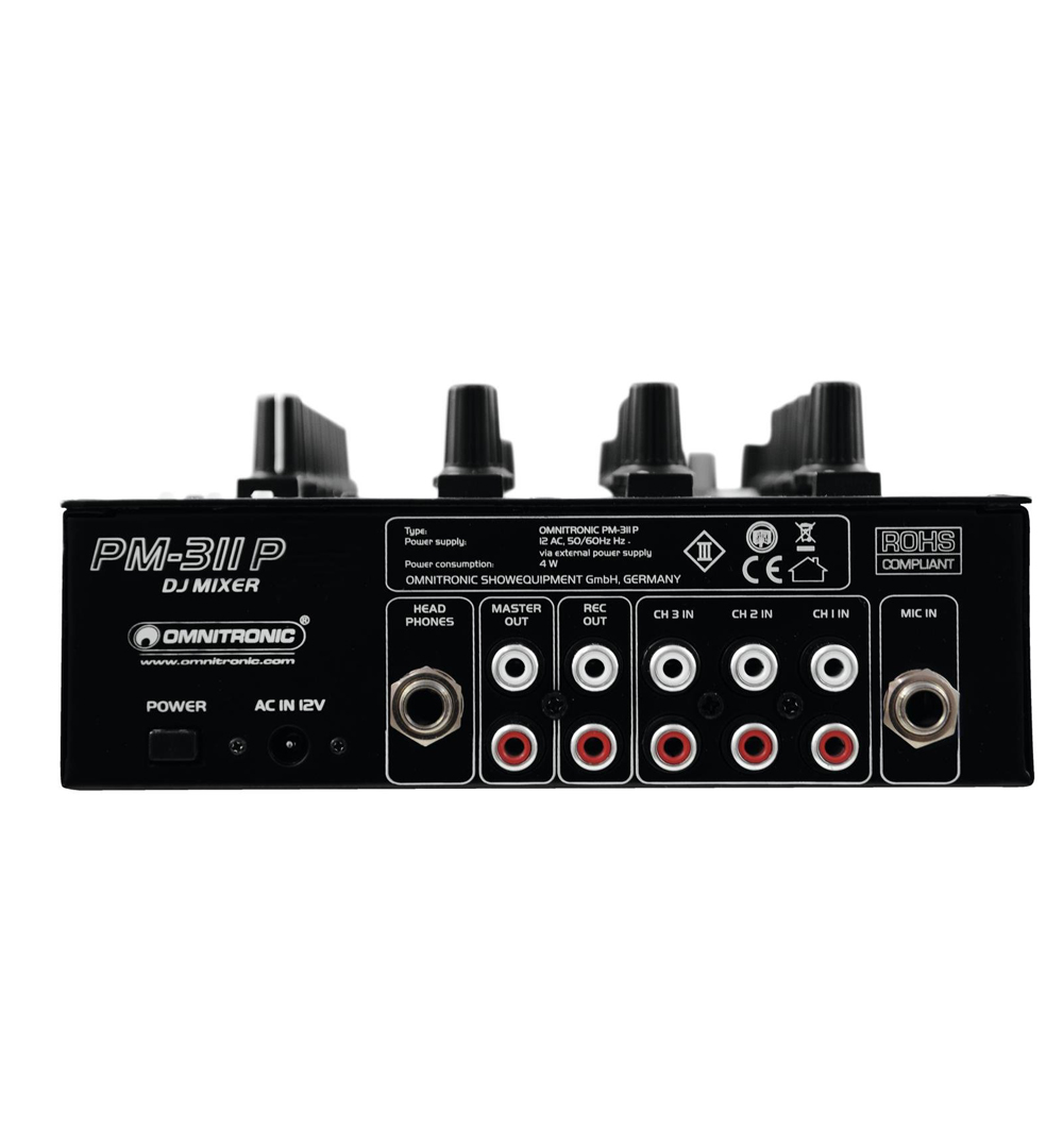 OMNITRONIC PM-311P DJ-Mixer mit PlayerOMNITRONIC PM-311P DJ-Mixer mit Player - live 03