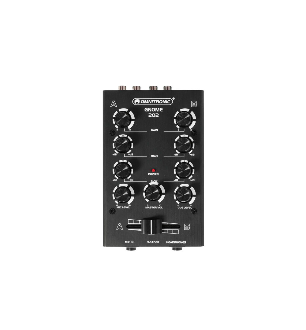 OMNITRONIC GNOME-202 Mini-Mixer schwarz