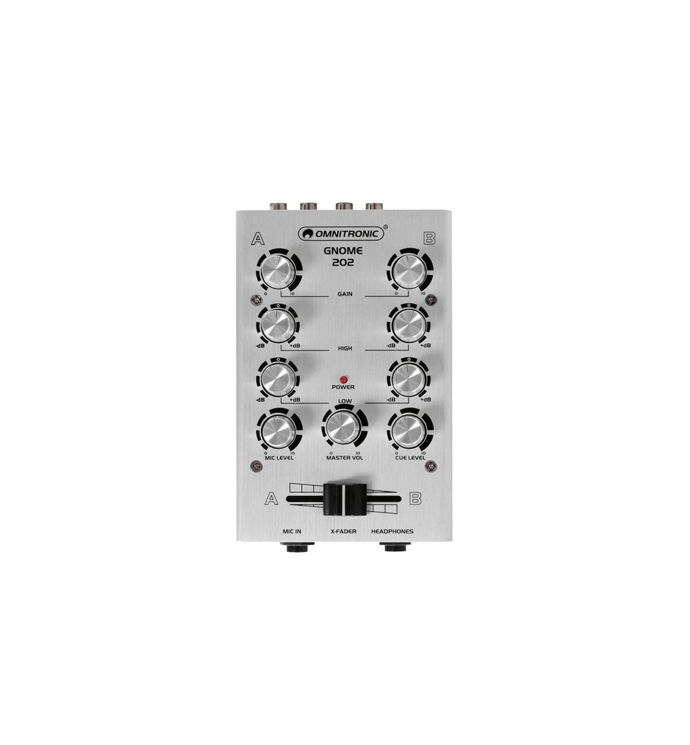 OMNITRONIC GNOME-202 Mini-Mixer silber