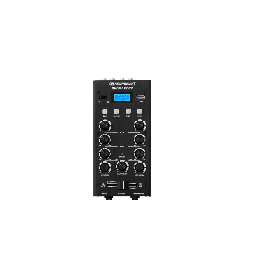 OMNITRONIC GNOME-202P Mini-Mixer schwarz