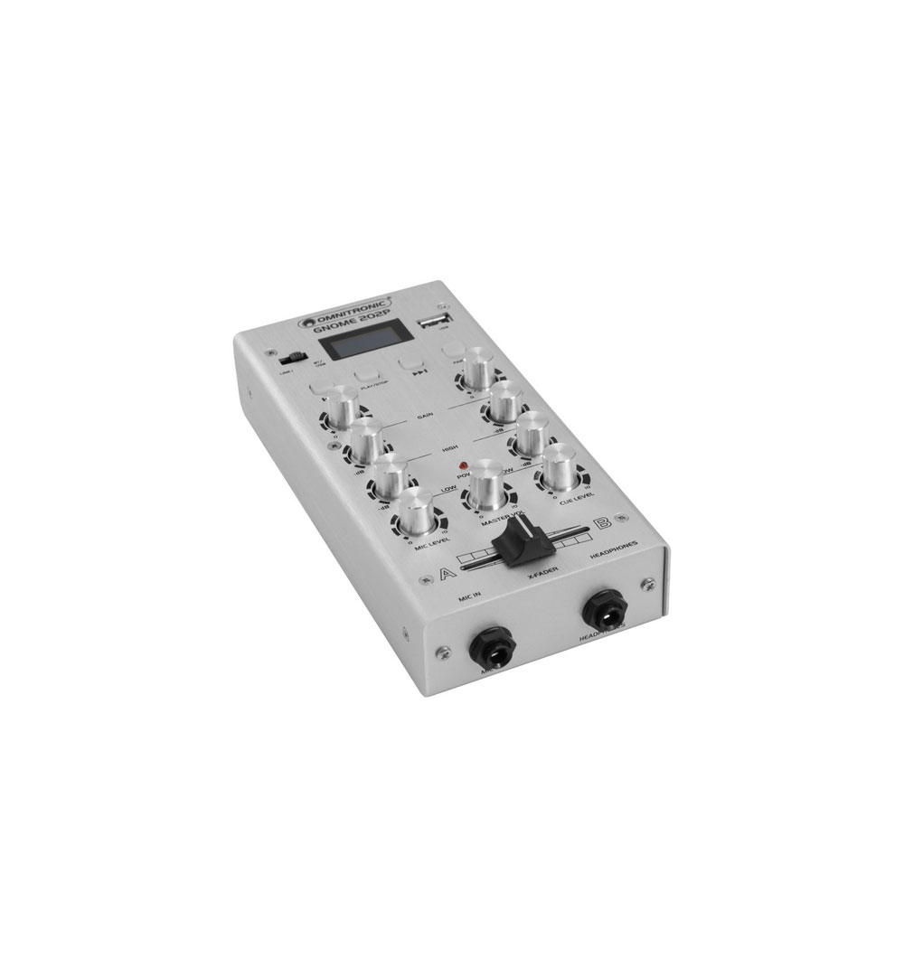 OMNITRONIC GNOME-202P Mini-Mixer silber