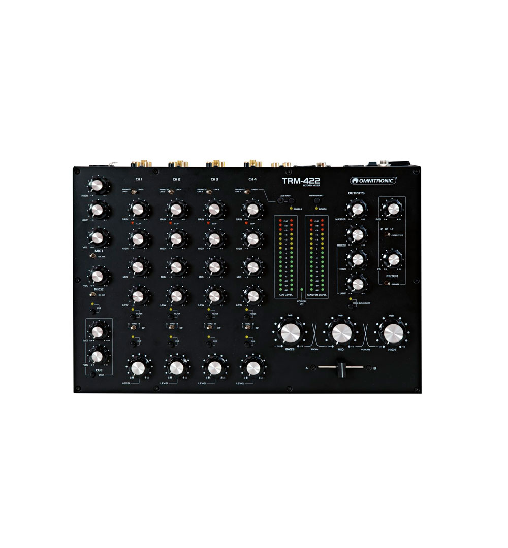 OMNITRONIC TRM-422 4-Kanal Rotary-Mixer