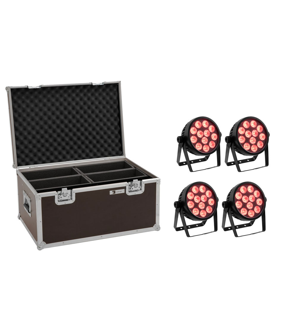 EUROLITE Set 4x LED 4C-12 Silent Slim Spot + CaseEUROLITE Set 4x LED 4C-12 Silent Slim Spot + Case - live 03