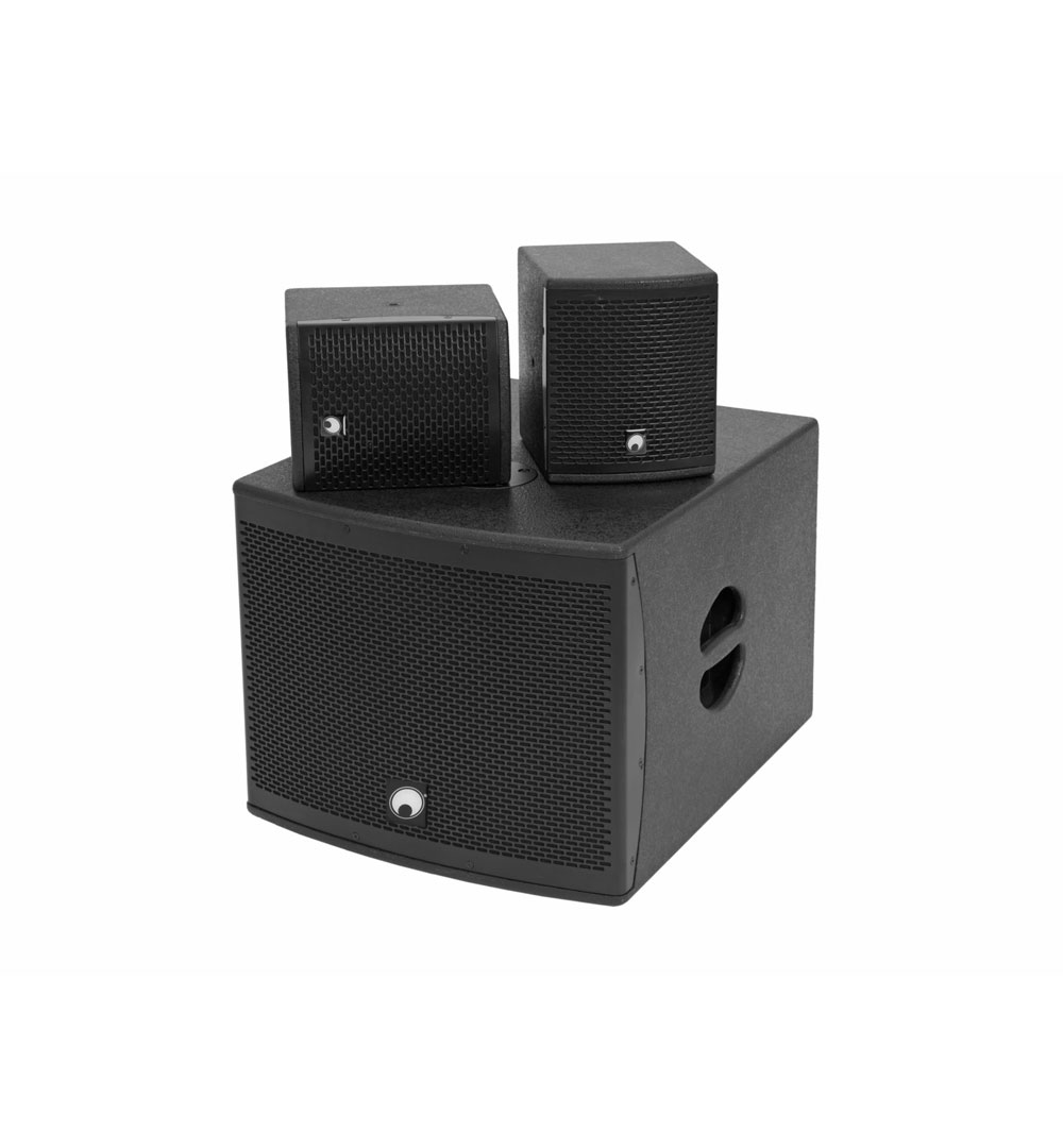 OMNITRONIC Set MOLLY-12A Subwoofer aktiv + 2x MOLLY-6 Top 8 Ohm, schwarz