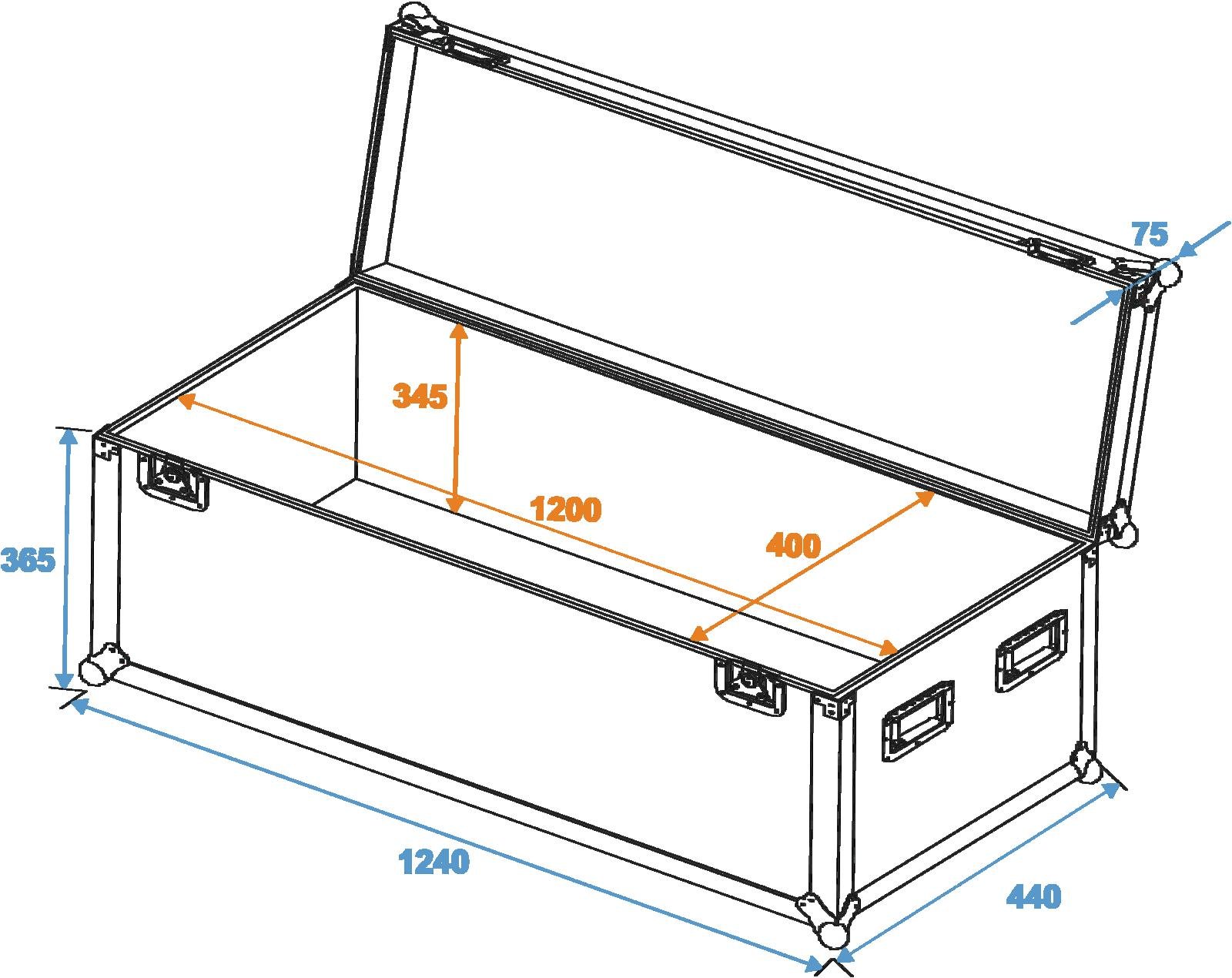 ROADINGER Universal-Case Profi 120x40x40cm