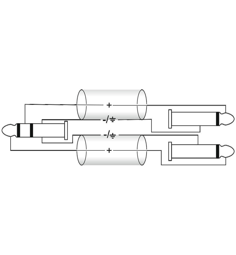 OMNITRONIC Snake-Kabel 8xKlinke/16xKlinke mono 15m