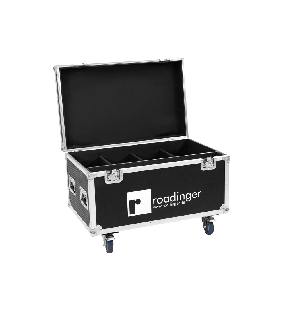 ROADINGER Flightcase 4x LED IP Atmo Blinder 9