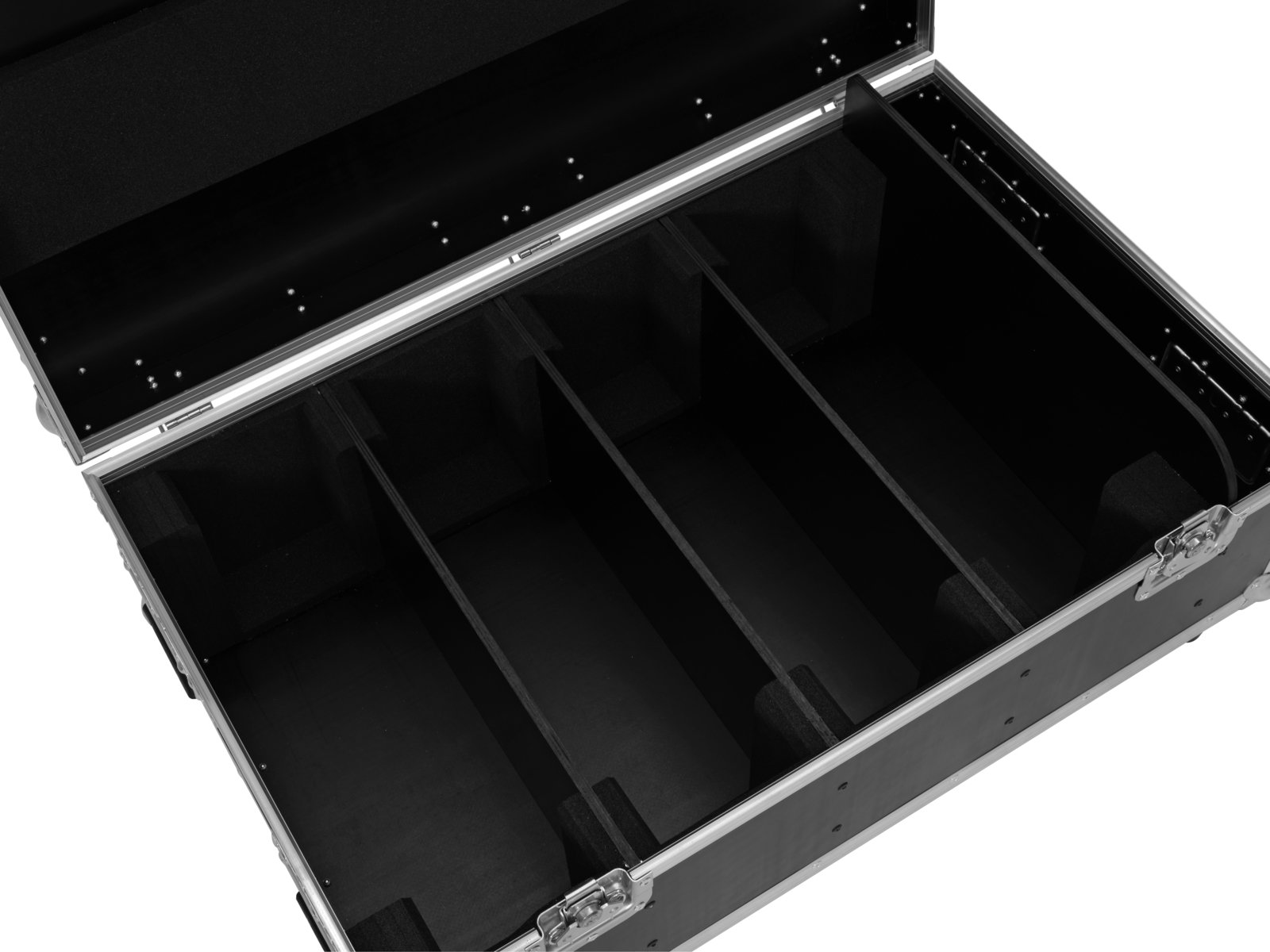 ROADINGER Flightcase 4x AKKU Multiflood IP 8x10W RGBW Wash CRMX mit Ladefunktion