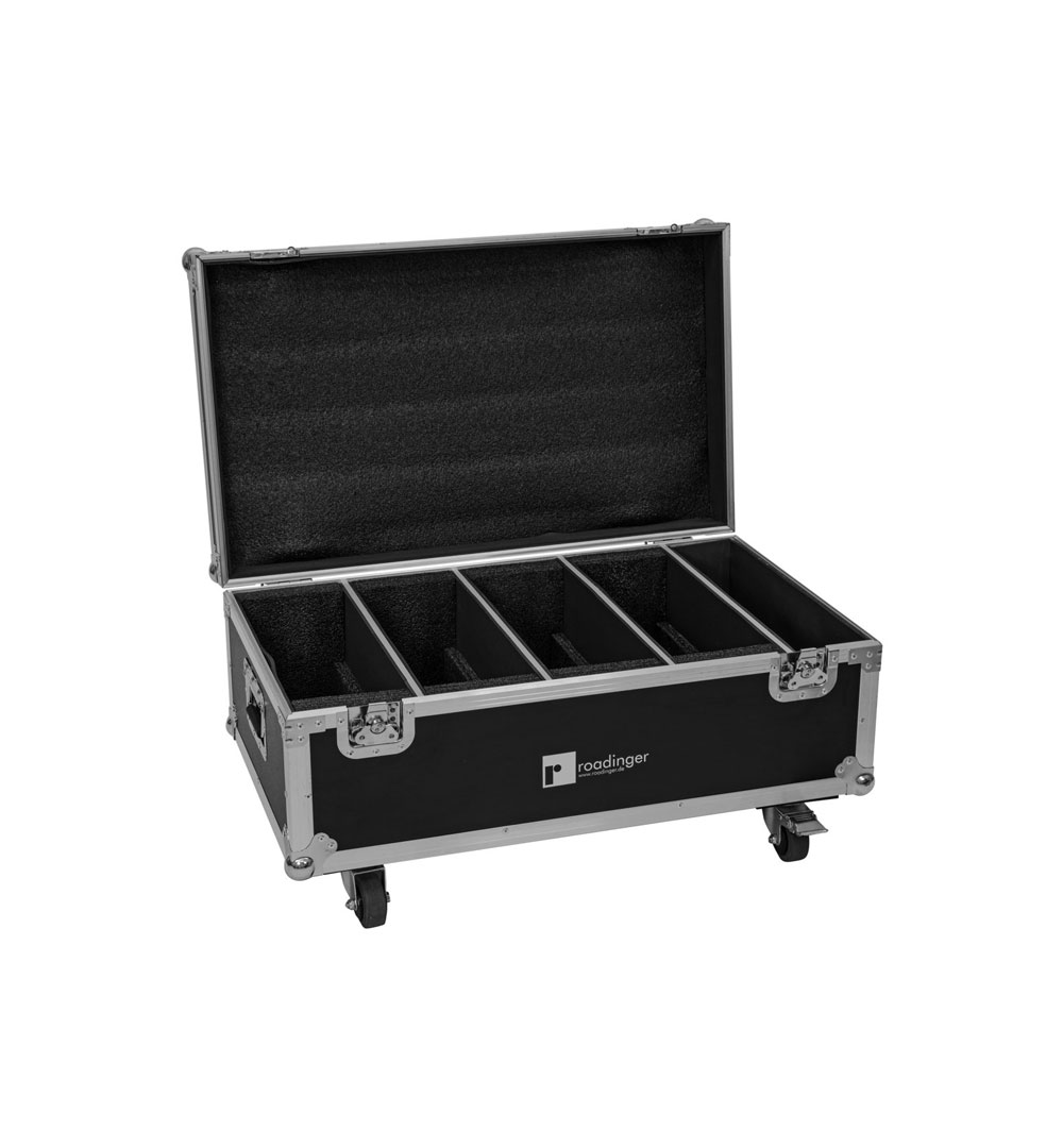 ROADINGER Flightcase 4x LED CLS-18 QCL RGB/WW