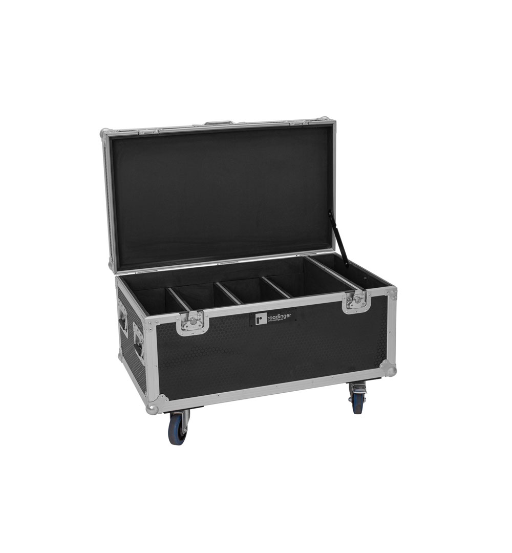 ROADINGER Flightcase 4x Multiflood IP 8x10W RGBW Wash