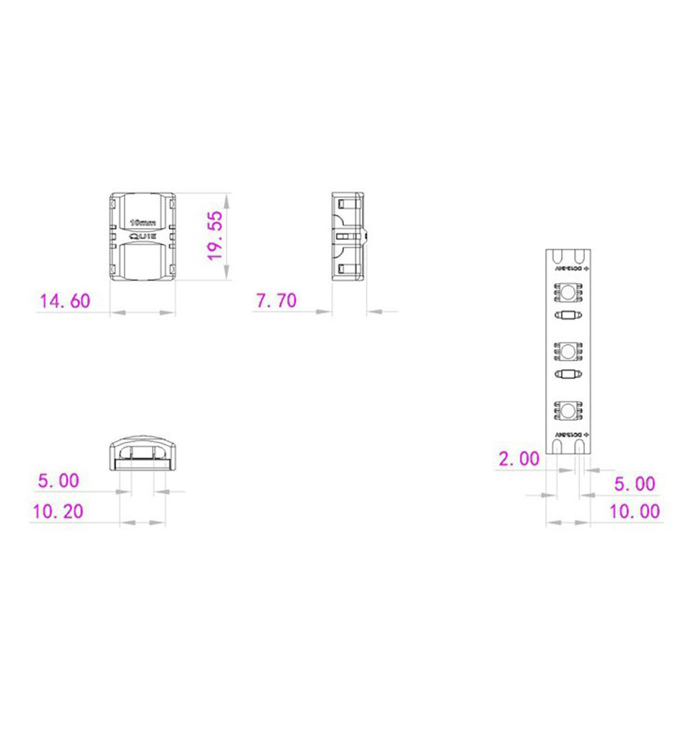 EUROLITE LED Strip Verbinder 2Pin 10mm