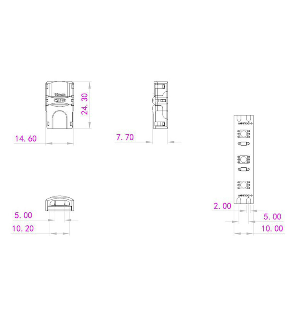 EUROLITE LED Strip Einspeiser 2Pin 10mm