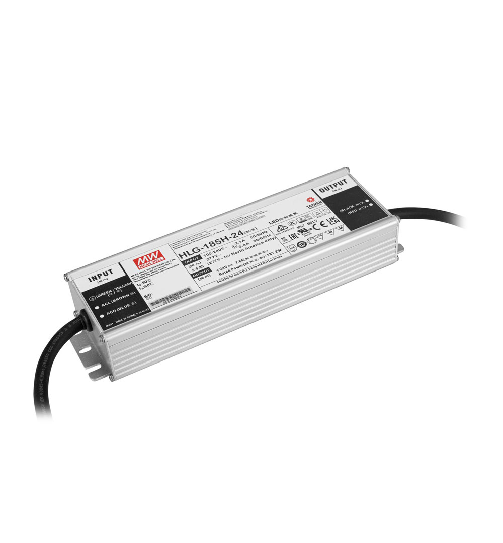 MEANWELL LED-Netzteil 187W / 24V IP67 HLG-185H-24