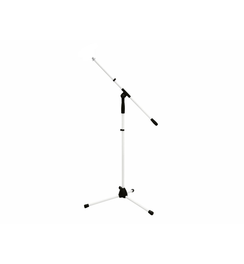 OMNITRONIC Mikrofonstativ MS-1W mit Galgen weiß