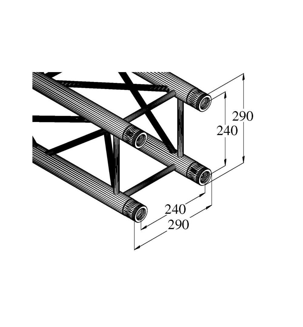 ALUTRUSS TRILOCK E-GL33 3000 3-Punkt-Traverse