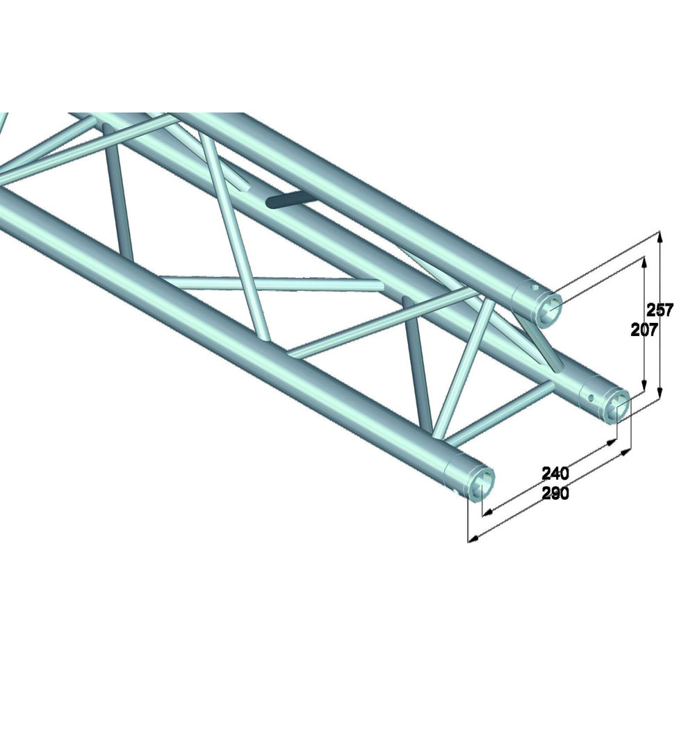 ALUTRUSS TRILOCK S-3000 3-Punkt-Traverse schwarz