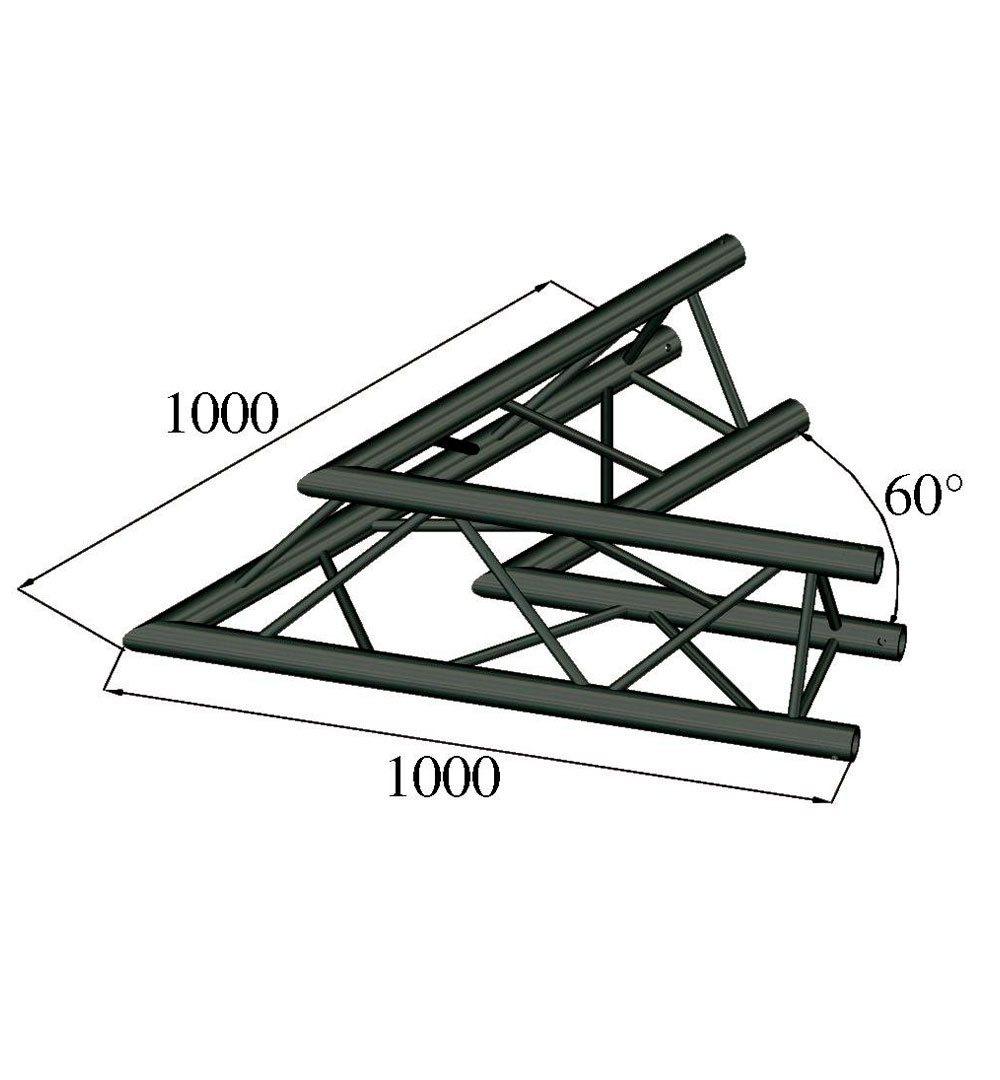 ALUTRUSS TRILOCK S-PAC 20 2-Weg-Ecke 60° schwarz