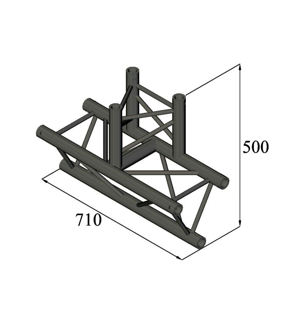 ALUTRUSS TRILOCK S-PAT-38 3-Weg-T-Stück