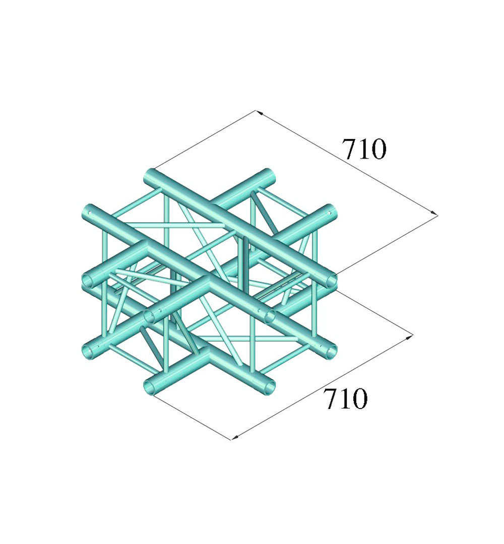 ALUTRUSS QUADLOCK S6082C-41 4-Wege-Kreuzstück