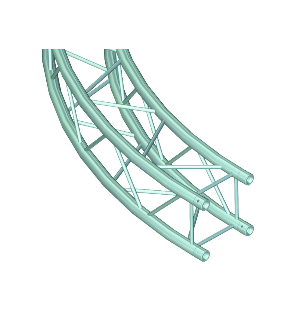 ALUTRUSS QUADLOCK 6082 Element f.Kreis 4m in.90°