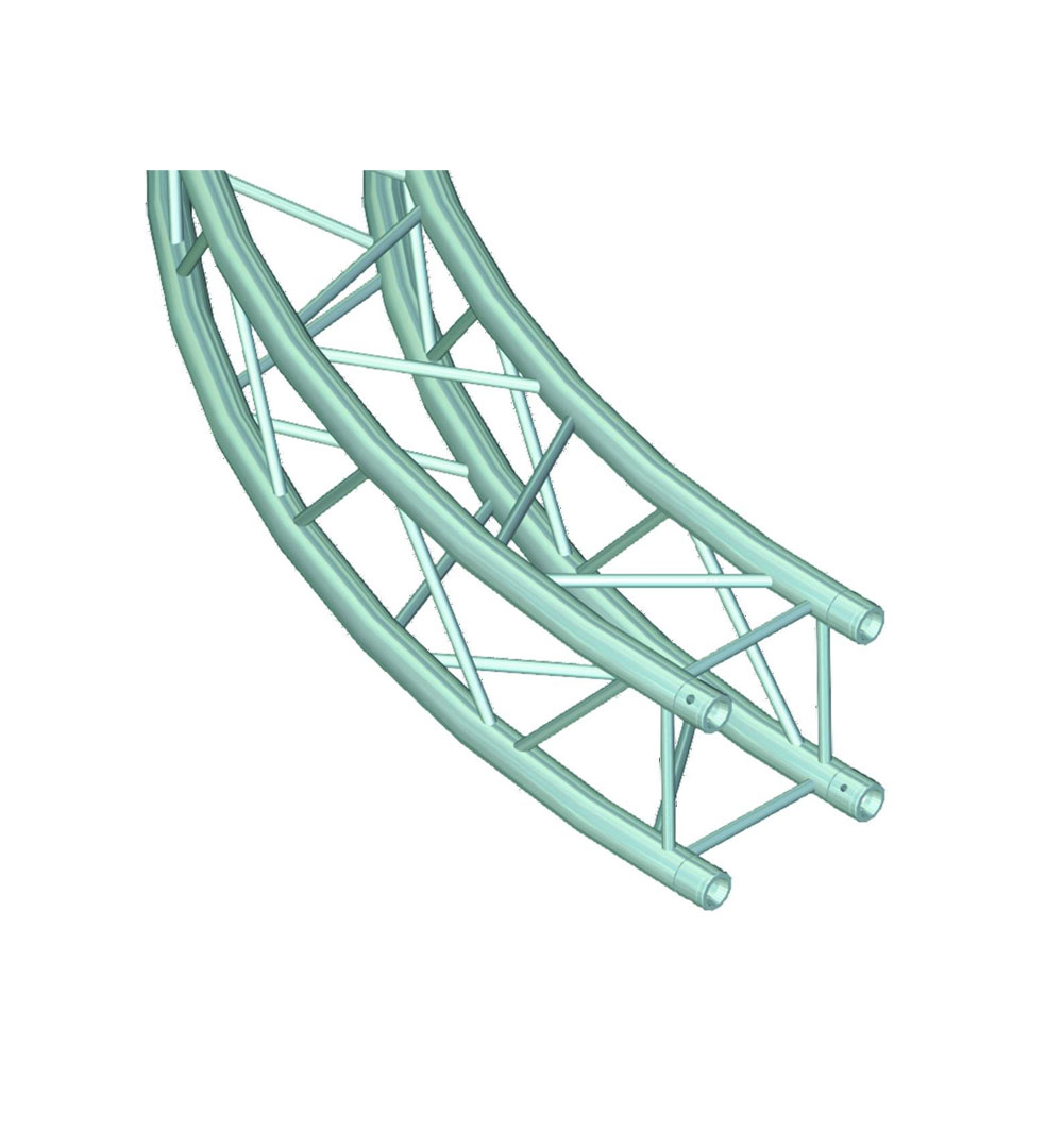 ALUTRUSS QUADLOCK 6082 Element f.Kreis 6m in.45°