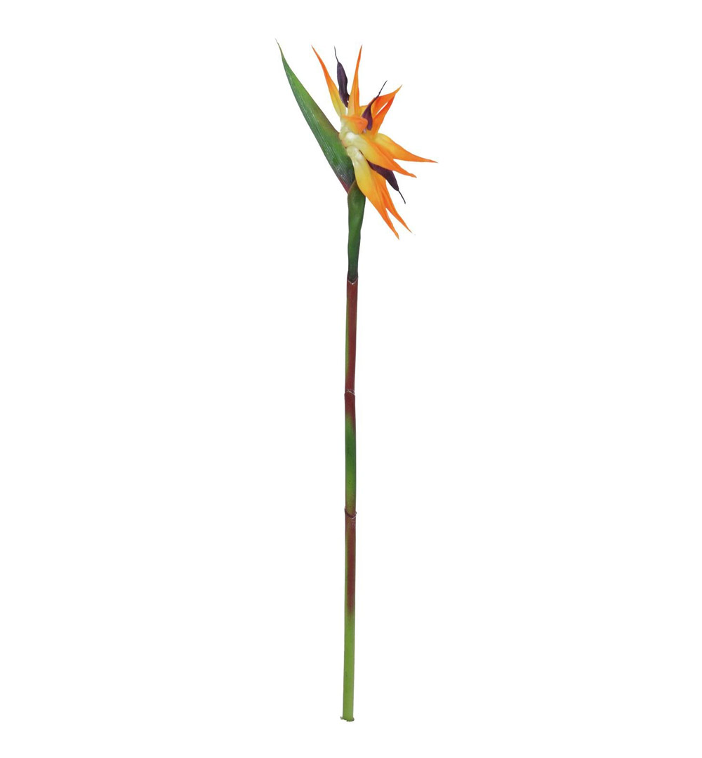 EUROPALMS Paradiesvogel-Blume, Kunstpflanze, orange, 95cm