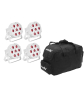 EUROLITE Set 4x LED SLS-7 HCL Spot weiß + Soft-Bag