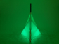 EUROLITE Set Spiegelkugel 30cm mit Stativ und Segel - grün Beleuchtet 