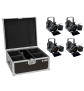 EUROLITE Set 4x LED THA-20PC TRC Theater-Spot sw + Case