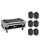 EUROLITE Set 6x AKKU IP UP-4 Plus HCL Spot WDMX + Case mit Ladefunktion