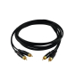 SOMMER CABLE Cinch Kabel 2x2 3m sw Hicon