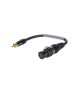 SOMMER CABLE Adapterkabel XLR(F)/Cinch(M) 0,15m sw