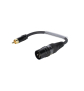 SOMMER CABLE Adapterkabel XLR(M)/Cinch(M) 0,15m sw