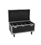 ROADINGER Flightcase 4x AKKU Multiflood IP 8x10W RGBW Wash CRMX mit Ladefunktion