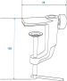 OMNITRONIC Halter Typ A für Tisch-Mikrofonarm sw