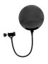 OMNITRONIC Mikrofon-Popfilter, Metall schwarz