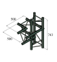 ALUTRUSS TRILOCK S-PAC-44 4-Weg-Stück \/ links