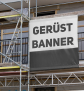 Gerüstbanner 65 x 206cm - mit Hohlsaum