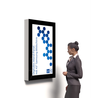 Digitales Wand-Panel mit Samsung Bildschirm - 43 Zoll