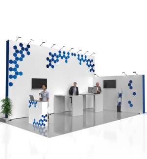 Messestand Faltdisplay Pop-Up MODULAR - Transporttrolley