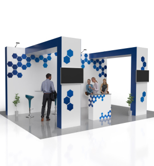 Messestand Faltdisplay Pop-Up MODULAR 110 - Abmessungen