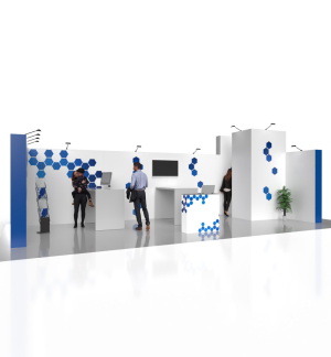 Messestand Faltdisplay Pop-Up MODULAR 120