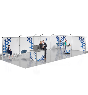 Messestand Roll-Up Modular L7 Form