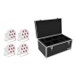 EUROLITE Set 4x LED SLS-7 HCL Floor weiß + Case