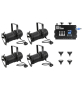 EUROLITE Set 4x PAR-30 Spot sw dim2warm + EDX-4 DMX RDM LED-Dimmerpack