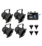 EUROLITE Set 4x PAR-38 Spot sw dim2warm + EDX-4 DMX RDM LED-Dimmerpack