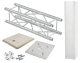 ALUTRUSS Set QUADLOCK Traversensteher 100cm + Holzplatte