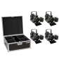 EUROLITE Set 4x AKKU THA-20PC TRC Theater-Spot sw + Case